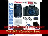 [BEST BUY] Canon EOS Rebel T3i 18 MP CMOS Digital SLR Camera with EF-S 18-55mm IS II Lens Kit   Canon EF 75-300mm III Telephoto Zoom Lens   Canon Deluxe Gadget Bag   Canon LPE8 Spare Battery   LEXSpeed 32GB SDHC