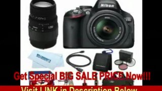 [FOR SALE] Nikon D5100 16.2MP CMOS Digital SLR Camera with 18-55mm f/3.5-5.6 AF-S DX VR Nikkor Zoom Lens + Sigma 70-300mm Zoom Lens + Deluxe Camera Gadget Bag + LexSpeed 32GB Class 10 SDHC Memory Cards + Two Mul
