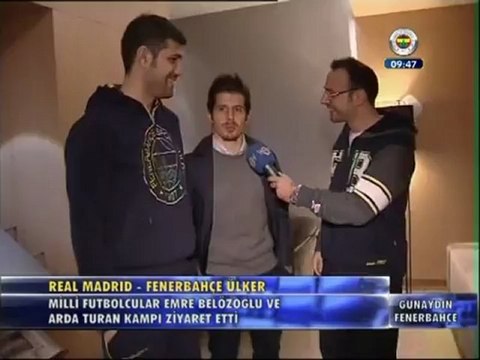 Emre Belözoğlu ve Arda Turan'dan Fenerbahçe Ülker'e Ziyaret