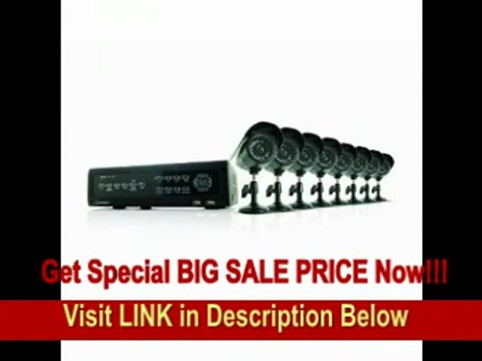 [BEST BUY] Defender SN501-16CH-007 16-Channel H.264 DVR Security System with 8 Indoor/Outdoor Night Vision CCD Cameras and 500 GB Hard Drive (Black)