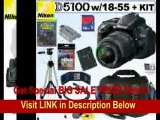 [SPECIAL DISCOUNT] Nikon D5100 16.2MP CMOS Digital SLR Camera with 18-55mm f/3.5-5.6 AF-S DX VR Nikkor Zoom Lens   EN-EL14 Battery   16GB Deluxe Accessory Kit