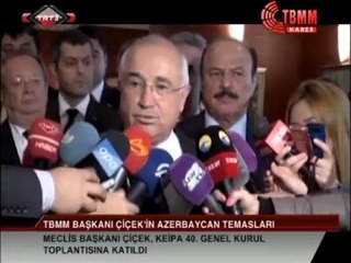 TBMM başkanı Cemil Cicek BÖTL-də_TRT