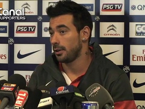 Conférence de presse d'Ezequiel Lavezzi