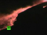 Spectacular night footage of Mount Etna volcano eruption in Italy