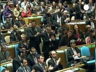 Filistin diplomatik zaferini kutluyor