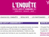 Enquête Presse Gay et Lesbienne 2011: les premiers résultats présentés par Annie Velter