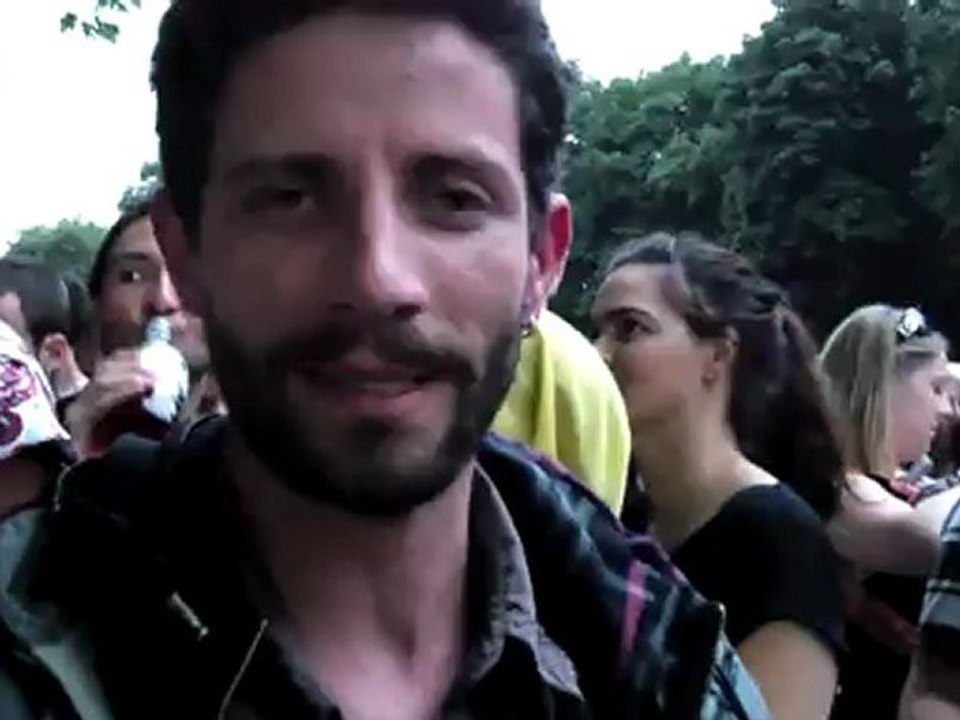 Queuing for Vic park fan zone