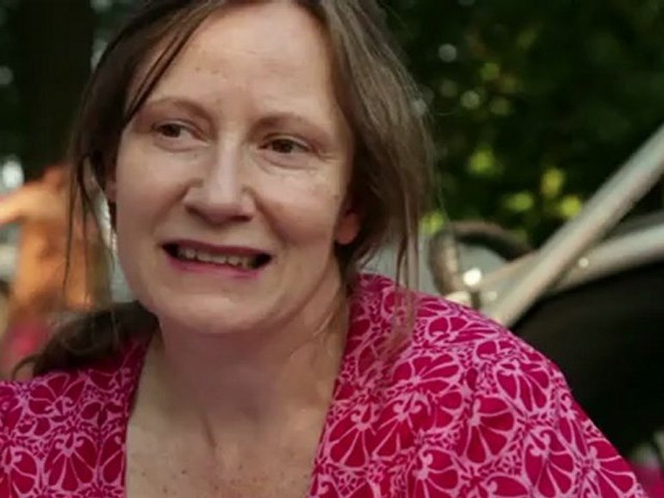 Mother and newborn at Victoria Park fan zone