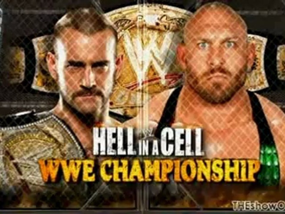 WWE Hell in a Cell 2012 Match Card V2