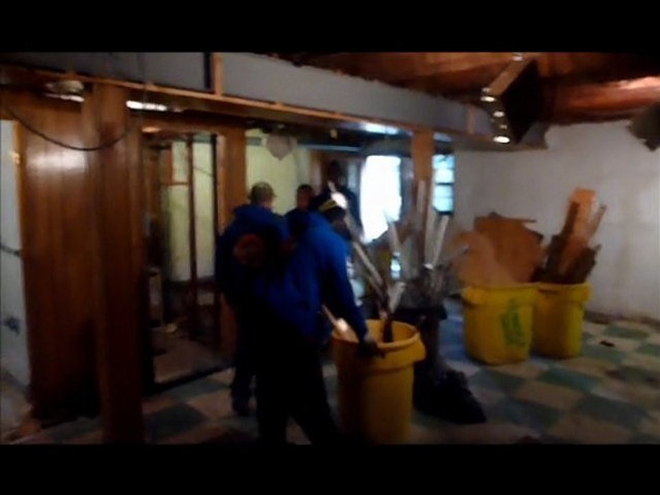 Hurricane Storm Flooded Basement Mill Basin Interior Demolition