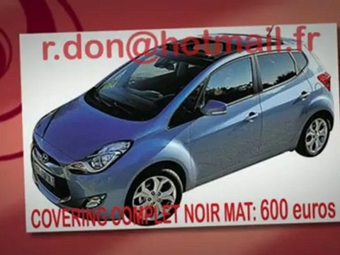 Hyundai ix20 , Hyundai ix20, essai video Hyundai ix20, Hyundai ix20 covering, Hyundai ix20 peinture noir mat