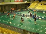 TOP 12, Journée 3, RED STAR MULHOUSE @ ASPTT STRASBOURG, Double Mixte 1, Jean Michel LEFORT & Patty STOLZENBACH contre Valeriy ATRASHENKOV & Lorraine BAUMANN