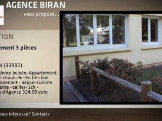 A louer - Appartement - HOURTIN (33990) - 3 pièces - 60m²