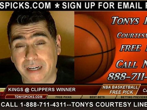 LA Clippers versus Sacramento Kings Pick Prediction NBA Pro Basketball Odds Preview 12-1-2012