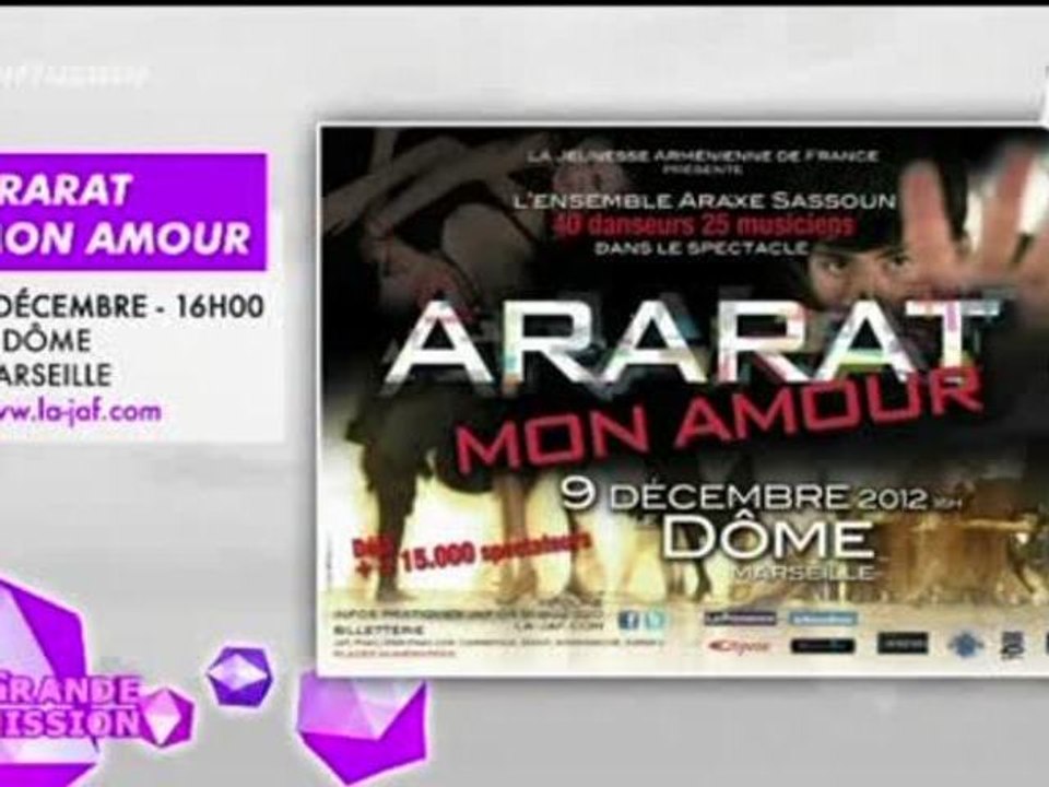 Ararat Mon Amour, l'arménie à l'honneur