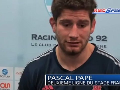 Les réactions de D. Szarzewski, G. Quesada et P. Papé après Racing Métro - Stade Français