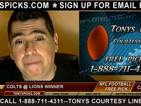 Detroit Lions versus Indianapolis Colts Pick Prediction NFL Pro Football Betting Odds Preview 12-2-2012