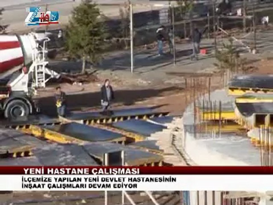 Zile yeni hastane inşaat çalışması
