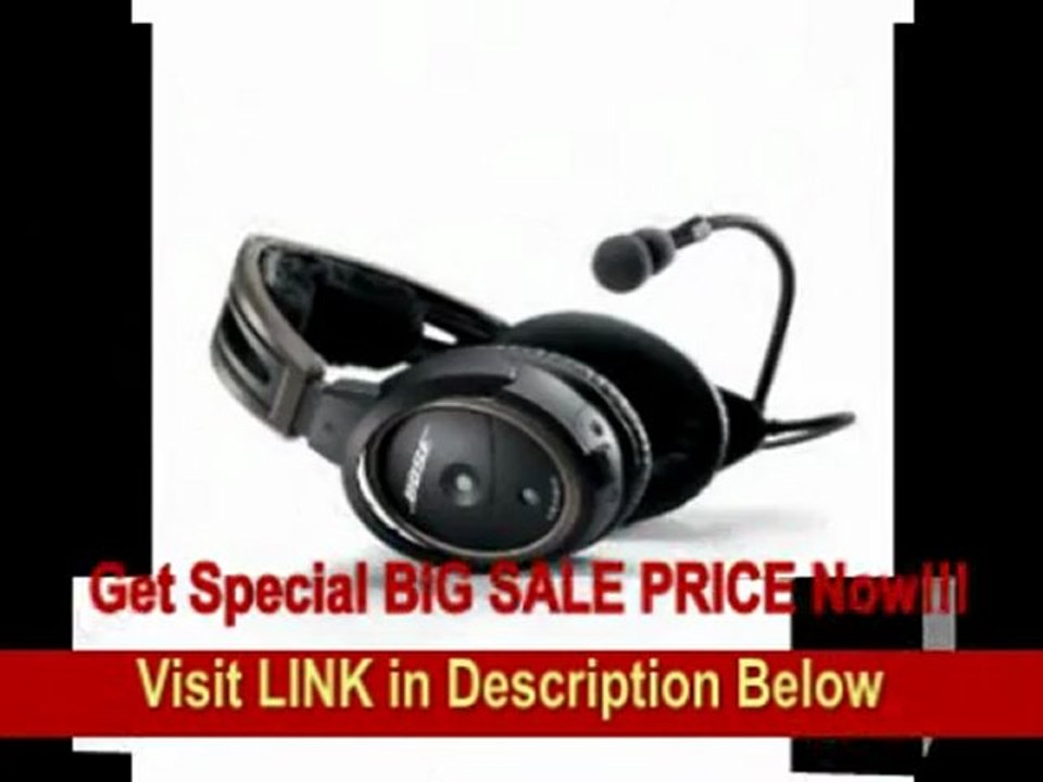 [BEST BUY] Bose&reg A20 Aviation Headset (Aircraft-powered&nbsp NO Bluetooth, Electret mic, Straight cord, 6-pin plug)