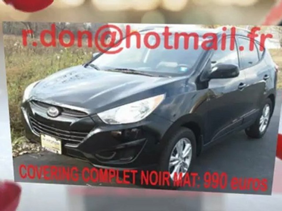 Hyundai Tucson, Hyundai Tucson, essai video Hyundai Tucson, Hyundai Tucson covering, Hyundai Tucson peinture noir mat