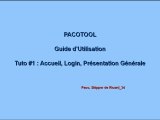 PACOTOOL Tutoriel #1 : Accueil, Login, Présentation Générale