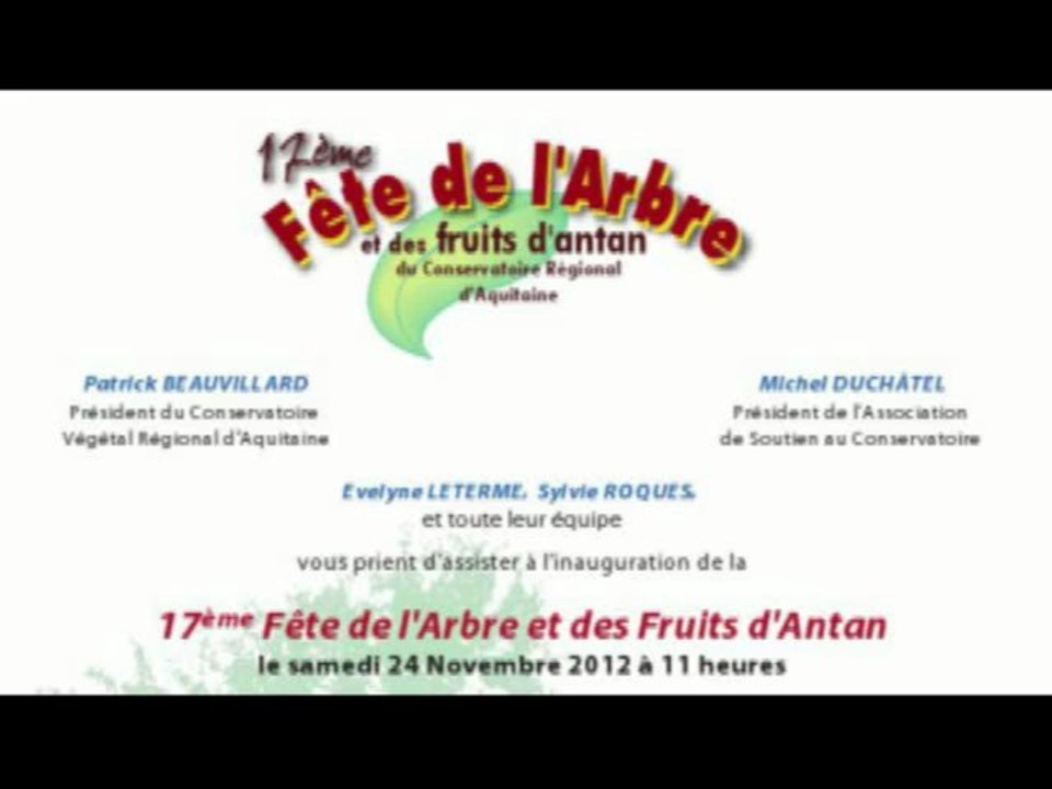 Inauguration de la 17ème Fête de l'Arbre