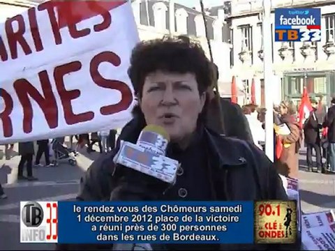 interview de Joëlle Moreau lors de la manif de Bordeaux samedi 1 décembre 2012