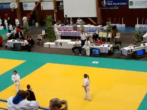 Tournoi de St Catherine , victoire de Mathilde Rocchi , judo club Leforest.