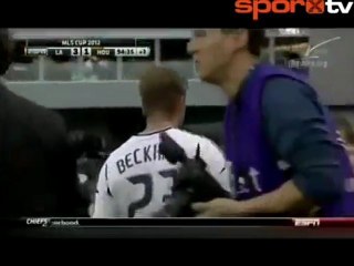 Les dernières images de David Beckham avec le maillot des LA Galaxy