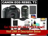 [BEST BUY] Canon EOS Rebel T3 12.2 MP Digital SLR Camera Body & EF-S 18-55mm IS II Lens with 55-250mm IS Lens   16GB Card   Battery   Case   (2) Filters   Flash   Cleaning & Accessory Kit