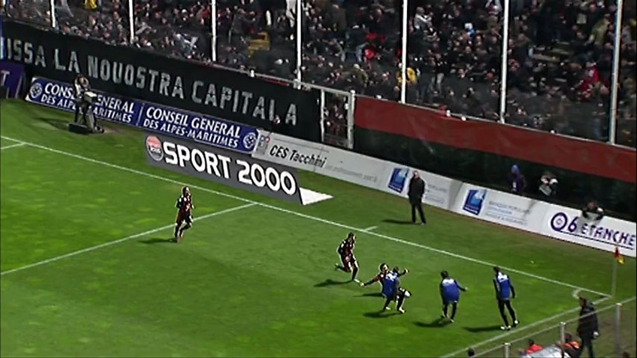 But Eric BAUTHEAC (76ème) - OGC Nice - Paris Saint-Germain (2-1) - saison 2012/2013