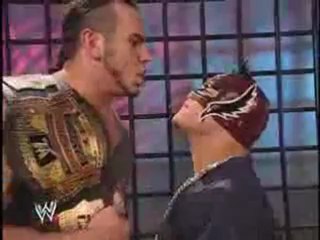 Matt Hardy attacks Rey Misterio Backstage 2003