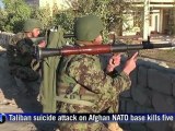 Taliban attack on Afghan NATO base