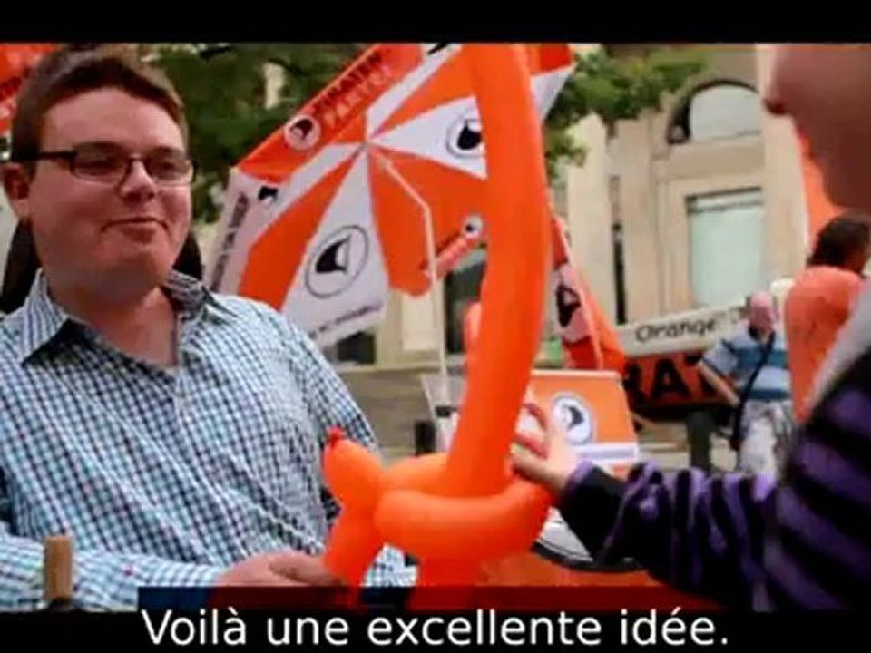 Piraten Wahlwerbespot Landtagswahlen Niedersachsen Übersetzung FR