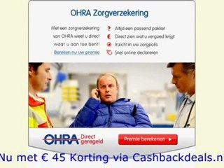 OHRA Zorgverzekering 2013 - € 45,00 Korting