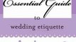 Crafts Book Review: Essential Guide to Wedding Etiquette by Sharon Naylor