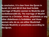 Did Muslim woman can  Marry Non-muslim(Hindu or Christian)