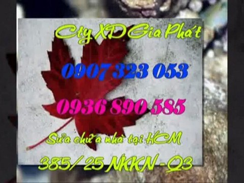 Cty sửa nhà,chống thấm tại quận 3 hcm call 0936 890 585