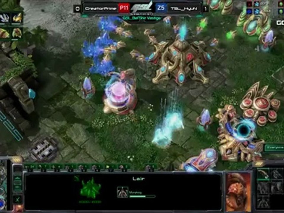 2012 GSL S5 CodeS RO8 Creator_Prime[P] VS TSL_HyuN[Z] Set2