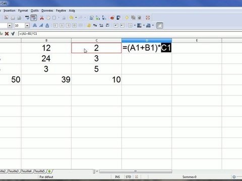 LibreOffice | Initiation des calculs simples sur le tableur