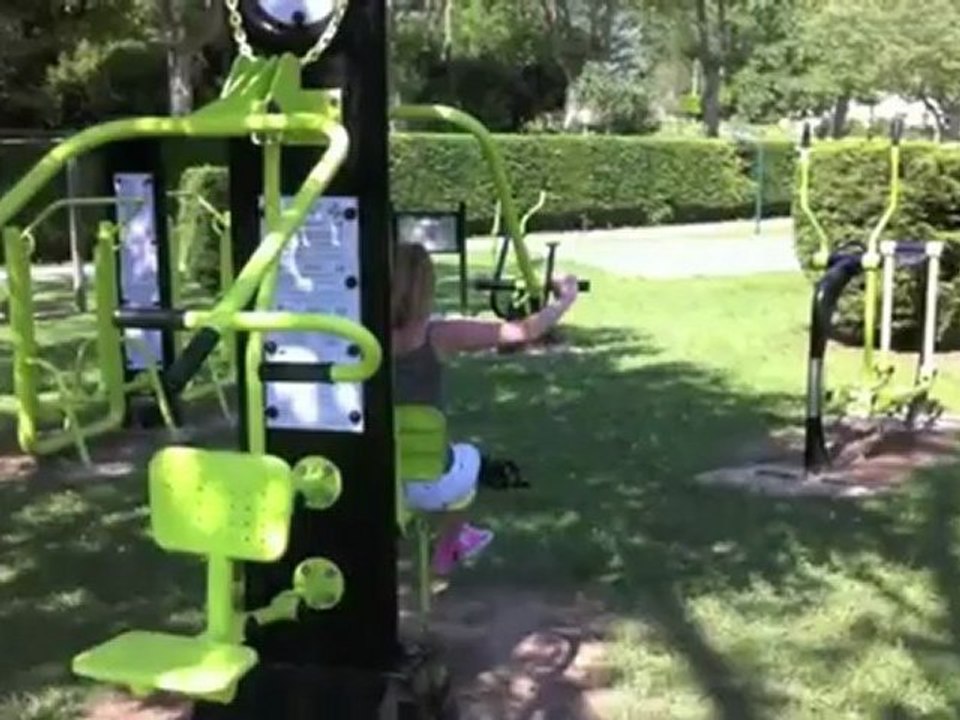 fitness exterieur, la push pull machine