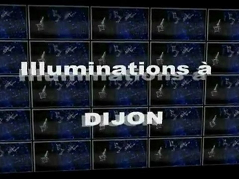 les illuminations à  Dijon
