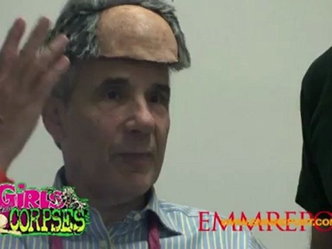 Lloyd Kaufman meets Corpsy at The Girls and Corpses magazine cover shoot Part 2