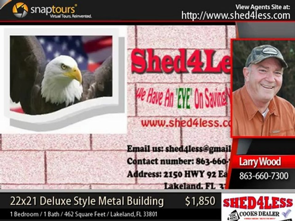 shed4less  - 22x21 Deluxe Metal Style Building!!