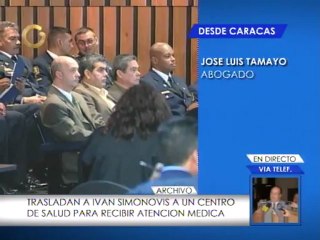 Simonovis permanecerá hasta el miércoles en Clínicas Caracas para una evaluación completa