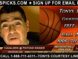 Detroit Pistons versus Cleveland Cavaliers Pick Prediction NBA Pro Basketball Odds Preview 12-3-2012