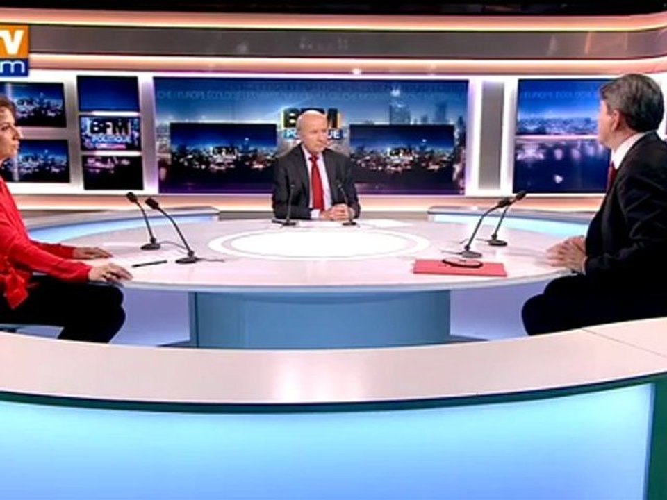 BFM Politique : l'After RMC, Jean-Luc Mélenchon répond aux questions de Véronique Jacquier