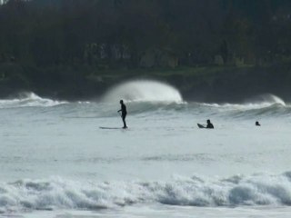 Ambiente PLAYA de Palmera en Candás HOY 3 diciembre 2012