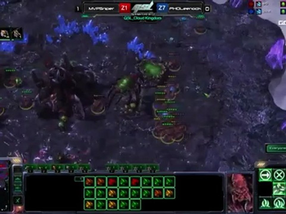 2012 GSL S5 CodeS RO8 MVP_Sniper[Z] VS FXO_Leenock[Z] Set2