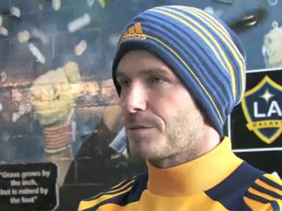 How David Beckham Spent His Last Night as Galaxy Soccer Star